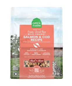 Open Farm Freeze Dried Raw Salmon & Cod Morsels Dry Cat Food 99G
