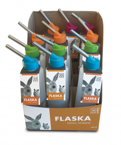 M-PETS Flaska 250ml Drinking Bottle - Display Box of 12pcs mixed colors