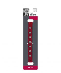 M-PETS Diamonds Cat Collar Red