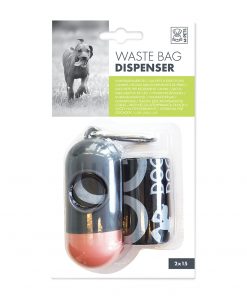 M-PETS Waste Bag Dispenser Orange +30 bags (2x15)