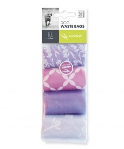 M-PETS Dog Waste Bags Lavender Scented 60 bags (4x15)