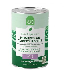 Open Farm Homestead Turkey Pate Wet Dog Food 354G