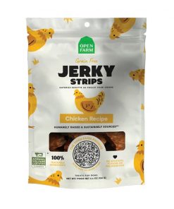 Open Farm Grain Free Jerky Strips Chicken Dog Treat 158G