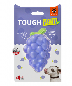 FOFOS Tough Fruit Squeaky Crazy Grape Dog Toy
