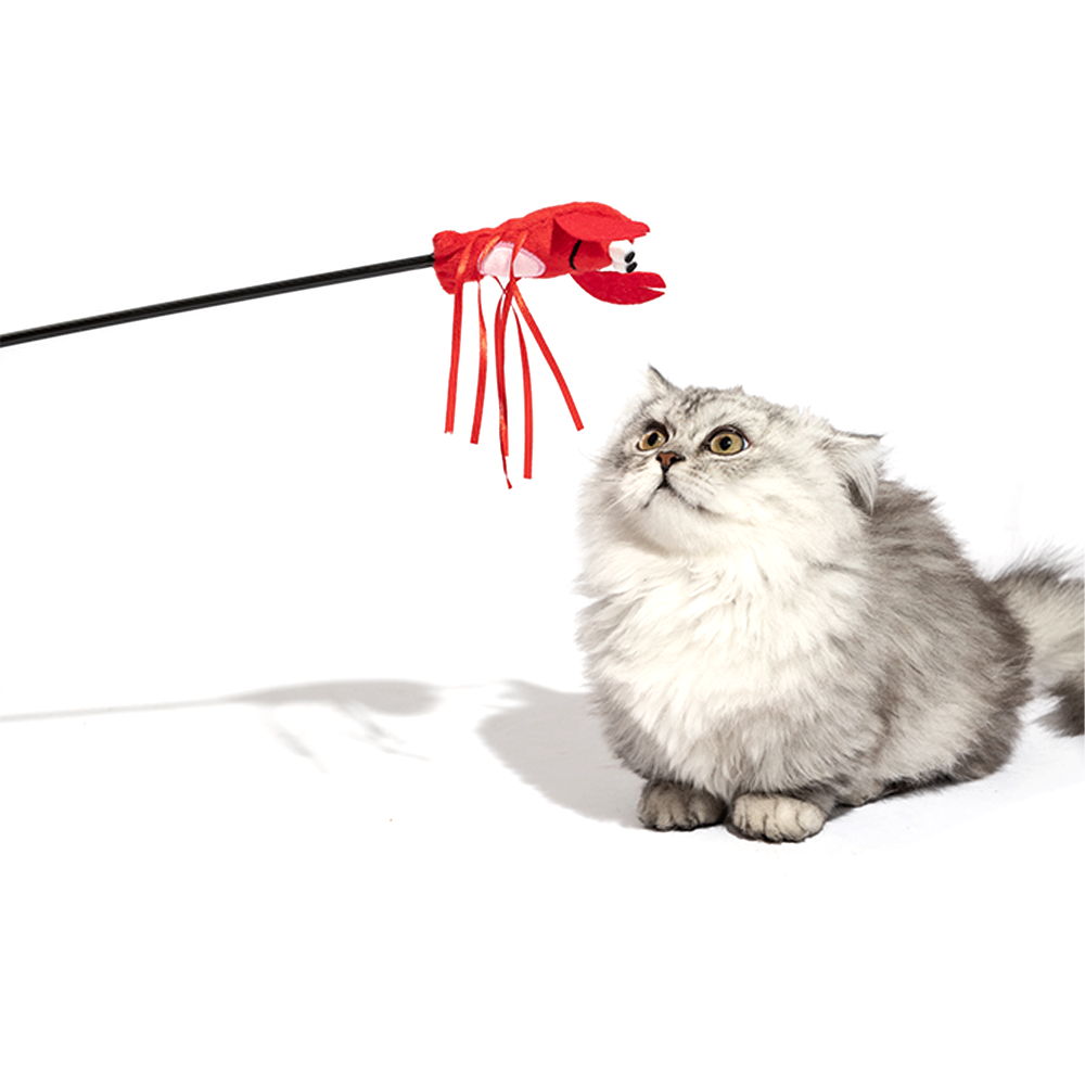 FOFOS Moving Lobster Cat Wand Cat Toy - Image 3