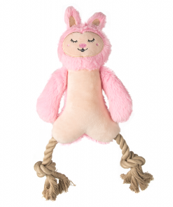 Alternative view of FOFOS Rope Leg Plush Rabbit Dog Toy