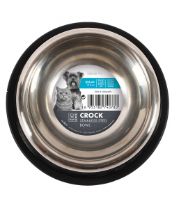 M-PETS Crock Stainless Steel Bowl S-13.5cm*4.4cm*17.5cm