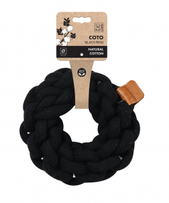 M-PETS Coto Black Ring S Eco Friendly Dog Toy-13cm