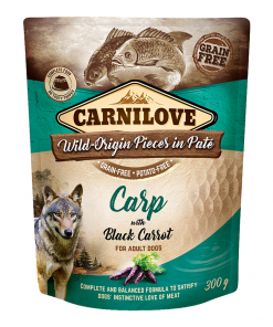 Carnilove Carp with Black Carrot for Adult Dogs (Wet Food Pouches)