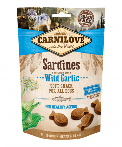 Carnilove Sardines enriched with Wild Garlic Soft Snack for