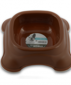 M-PETS Plastic Single Bowl  Brown 775ml