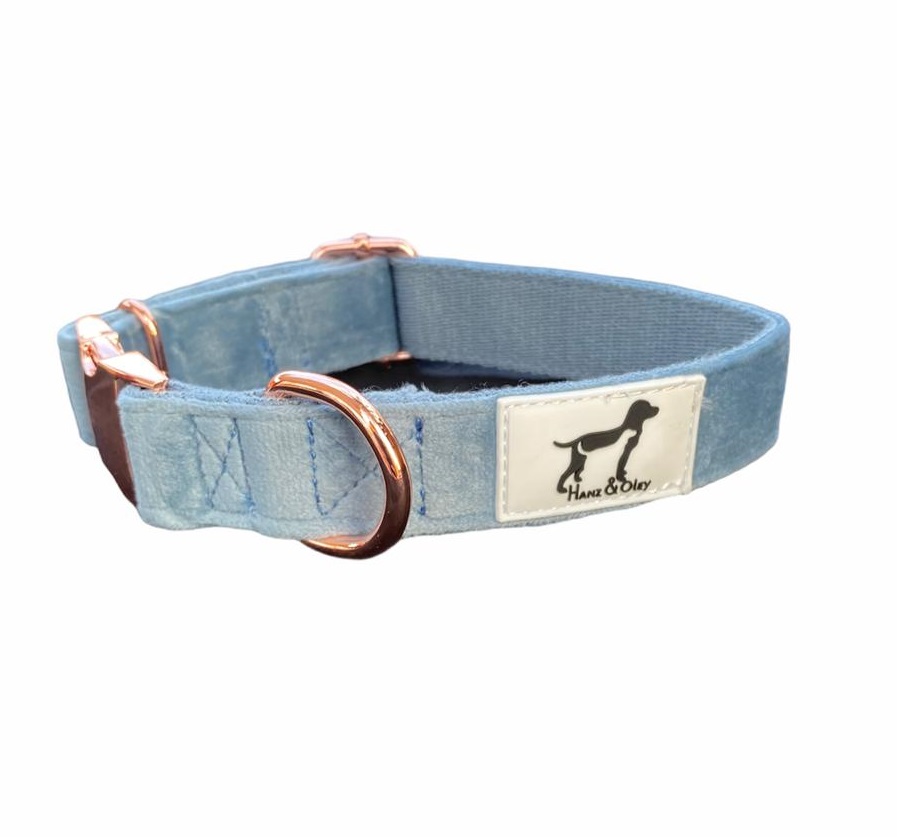 Hanz and Oley- Collar Stonewash Denim Blue